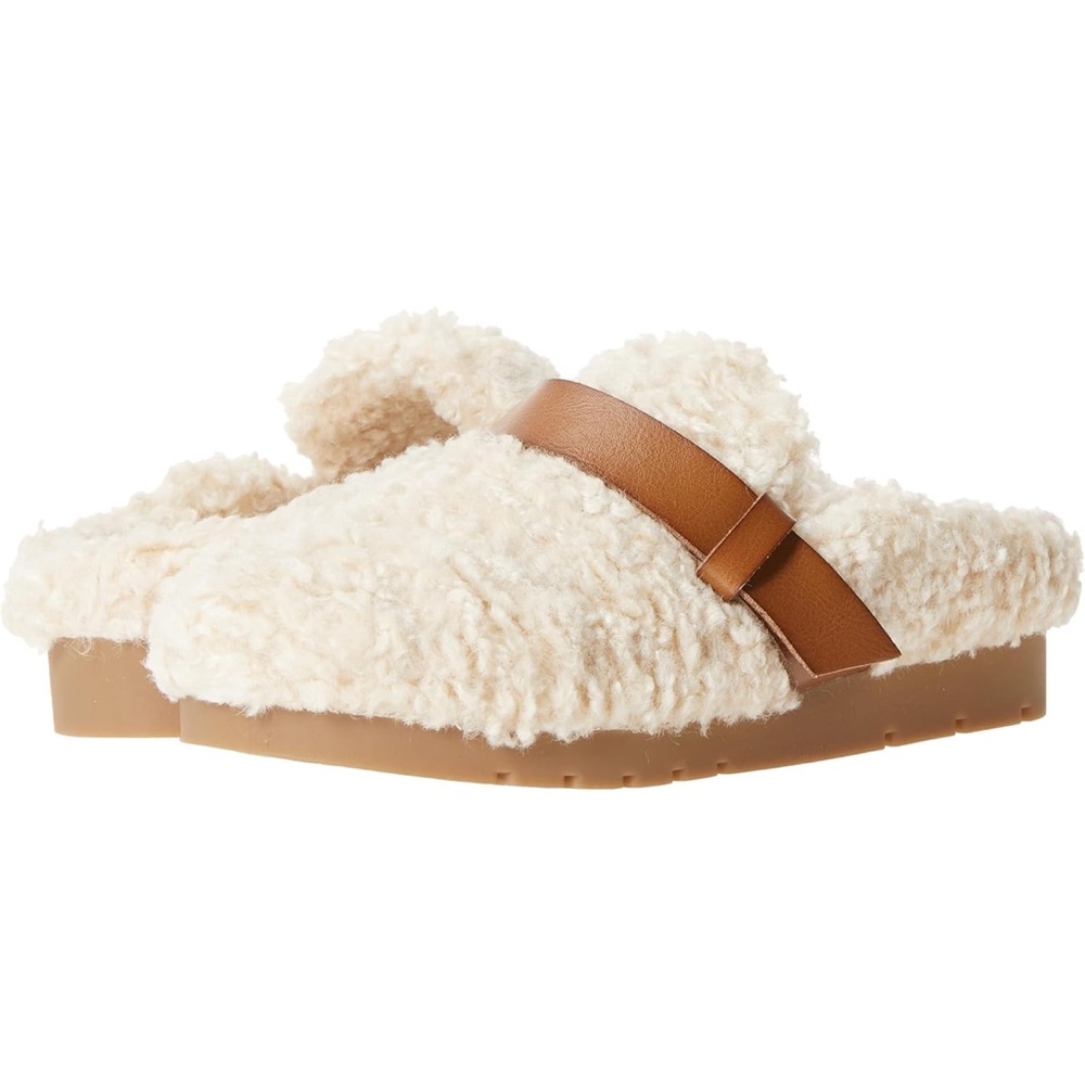 Shearling Memory Foam Backless Mule NWT - image 1
